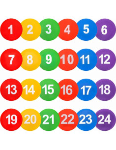 Marcadores de Poliéster Antideslizantes Nuburbur 9" Coloridos 2