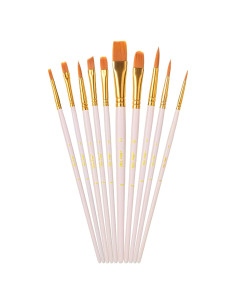 Set de Pinceles de Artista Mr. Pen 10 Pcs Cerda Sintética Beige