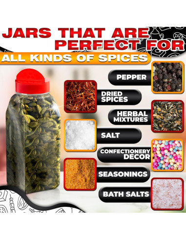 Contenedor de Especias Grande Busichka 0.91kg Transparente