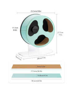 Rueda de Ejercicio Silenciosa Niteangel 25.4 cm para Hámsters 2