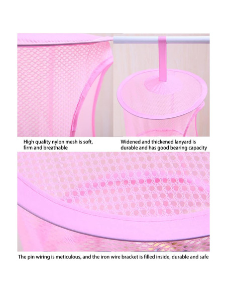 Cesta de Almacenamiento Colgante Gouccpu 3 Compartimentos Azul