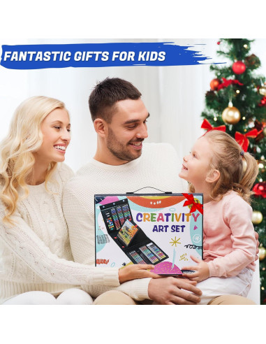 Kit de Arte Todo en Uno AOTEMOON para Niños - 243 Piezas