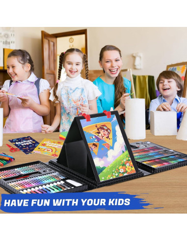 Kit de Arte Todo en Uno AOTEMOON para Niños - 243 Piezas
