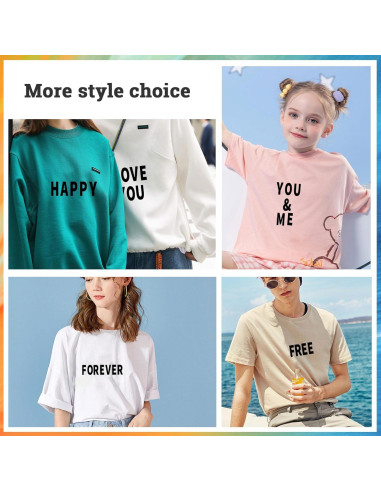 Set de Letras y Números de Planchar Metsyth 612 Piezas Negro