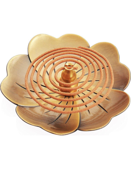 Quemador de Incienso de Cobre MIUPOO Tipo Calabaza 10cm