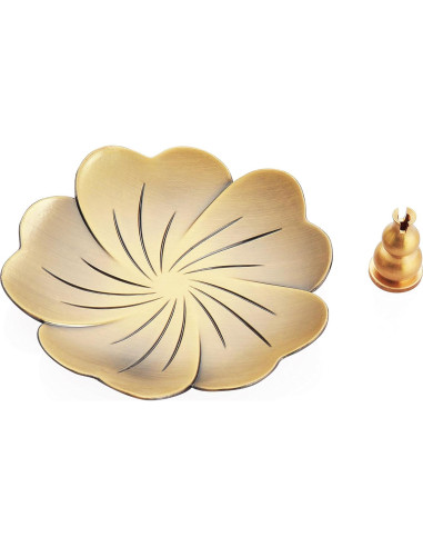 Quemador de Incienso de Cobre MIUPOO Tipo Calabaza 10cm