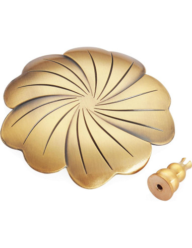 Quemador de Incienso de Cobre MIUPOO Tipo Calabaza 10cm