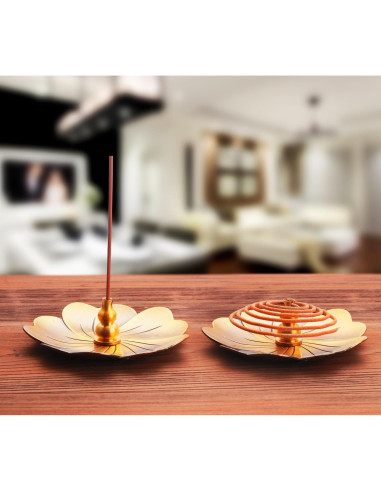 Quemador de Incienso de Cobre MIUPOO Tipo Calabaza 10cm