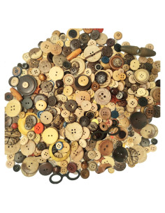 Botones de Madera Mixtos Ijonie para Manualidades 400 Piezas