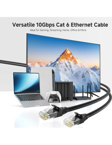 Cable Ethernet Cat 6 Cable Matters 0.61m 10Gbps Negro