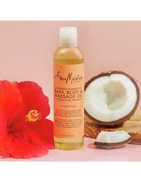 Aceite Corporal SheaMoisture Coco y Hibisco 226.8 g Hidratante Aceite Corporal SheaMoisture Coco y Hibisco 226.8 g Hidratante