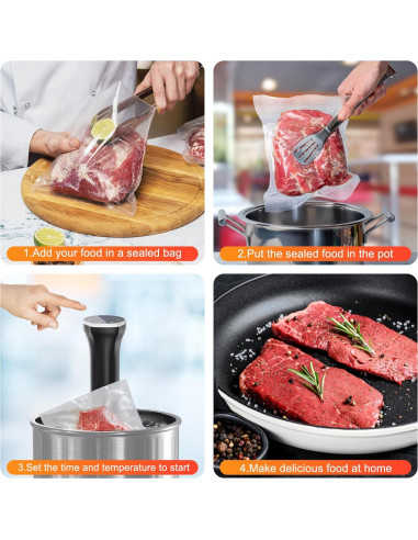 Cocedor Sous Vide Sixfivsevn 1100W Control Táctil IPX7