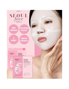 Mascarilla Facial Hidrogel DERMAL Colágeno 4 Piezas - Hidratación Profunda y Cuidado de Arrugas 2