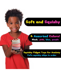 Taba Squishy Biscuits Juguetes Antiestrés 2pcs Color Aleatorio 2