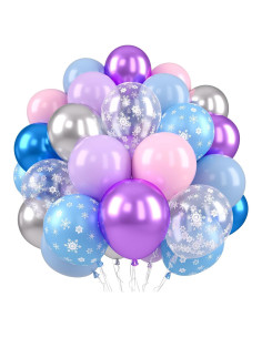 Globos de Fiesta Congelada Paready - 12 Piezas, Azul y Rosa
