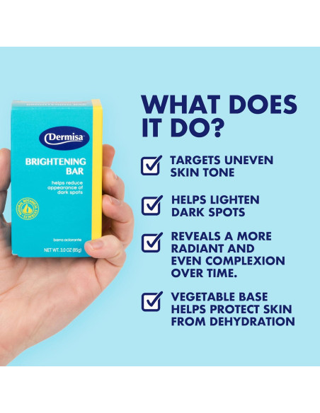Barra Aclaradora Dermisa 85 g con Ácido Kójico y Regaliz