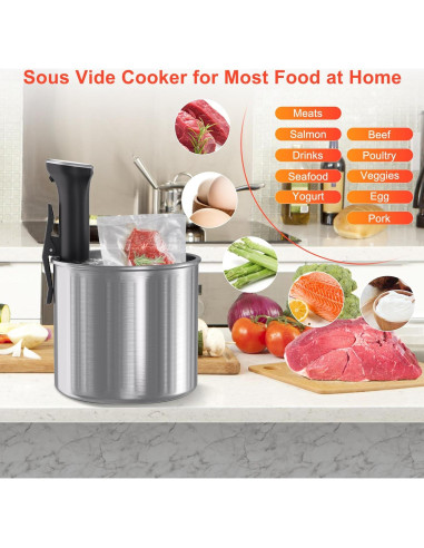 Cocedor Sous Vide Sixfivsevn 1100W Control Táctil IPX7