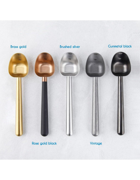 Cuchara Medidora de Café Easyworkz Oro Inoxidable 7g