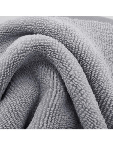 Paño Desmaquillante Hipoalergénico Microfibra Polyte 20x20 cm 6 Unidades Gris