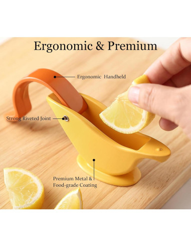 Exprimidor de Limón Manual Domonic Home Negro Ergonómico