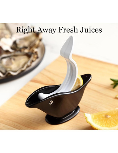 Exprimidor de Limón Manual Domonic Home Negro Ergonómico