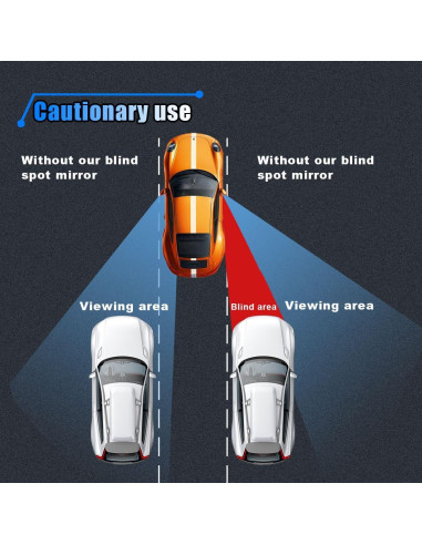 Espejo de Punto Ciego BDZMC 5.79 cm Ajustable Convexo
