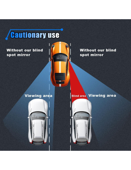 Espejo de Punto Ciego BDZMC 5.79 cm Ajustable Convexo