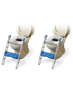 Asiento de Inodoro Acolchado Mommy's Helper Azul/Gris