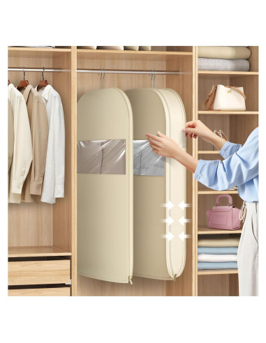 Bolsa Colgante Ahorra Espacio RXDTGYI Beige 111.76x58.42x15.24cm