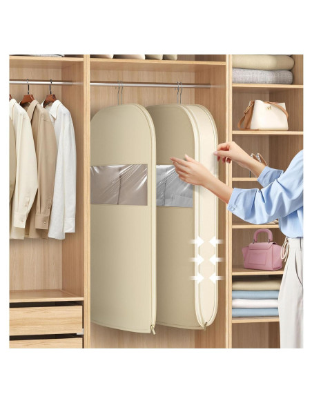 Bolsa Colgante Ahorra Espacio RXDTGYI Beige 111.76x58.42x15.24cm Bolsa Colgante Ahorra Espacio RXDTGYI Beige 111.76x58.42x15.24cm