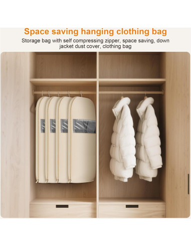 Bolsa Colgante Ahorra Espacio RXDTGYI Beige 111.76x58.42x15.24cm