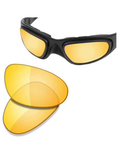 Lentes de Reemplazo Saucer Amarillo HD para Gafas Wiley X SG-1