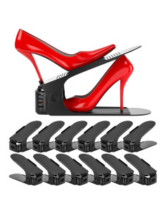 Organizador de Zapatos Neprock 12 Ranuras Negro Ahorra Espacio