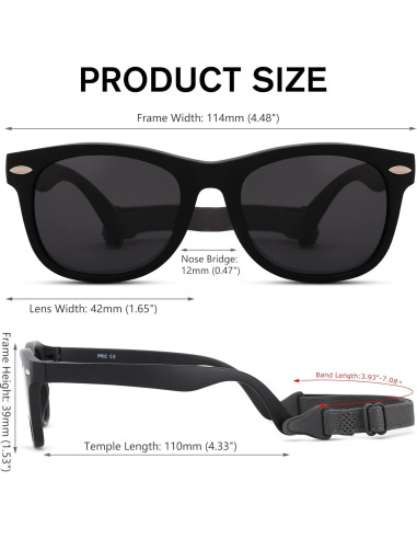 Gafas de sol polarizadas Melpomenia para bebés 0-24 meses