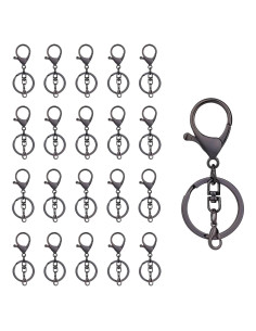 20 Ganchos de Langosta con Anillo de Llavero ZoloAJay 35mm