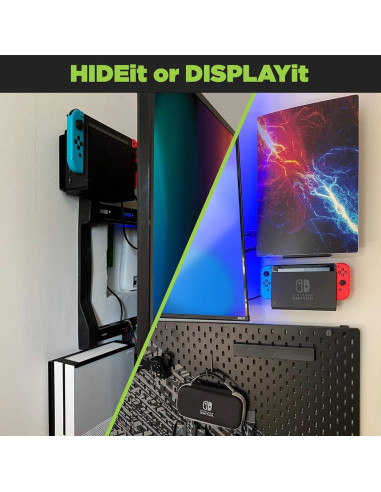 Soporte de Pared HIDEit para Nintendo Switch - Acero Resistente