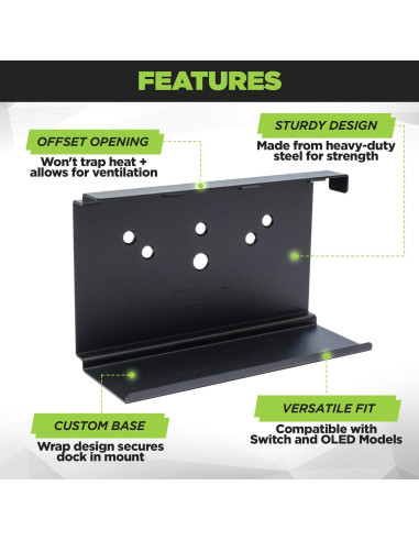 Soporte de Pared HIDEit para Nintendo Switch - Acero Resistente