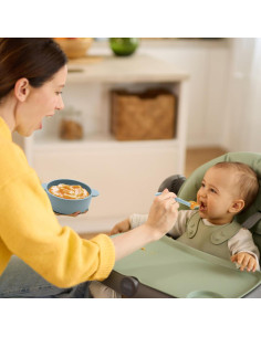 Cucharas de Silicona para Bebé Eascrozn - 6 Piezas, Apta para Lavavajillas 2