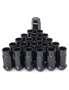 Tuercas de rueda M12x1.25 SOROPARTS, 22 piezas, negro