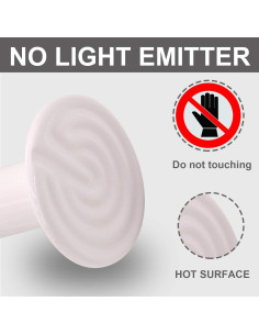 Bombilla de Calor Cerámica AIICIOO 60W para Reptiles 110V 2