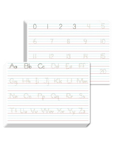 8 Pizarras Borrables Doble Cara SpriteGru para Letras y Números