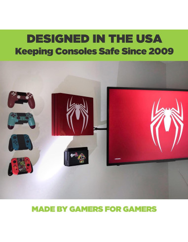 Soporte de Pared HIDEit para Nintendo Switch - Acero Resistente