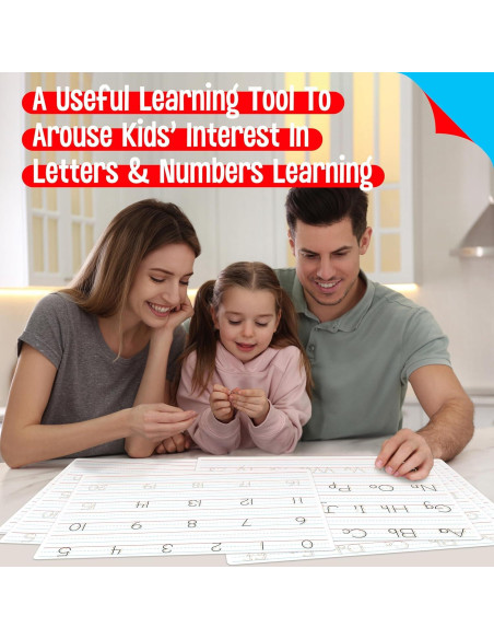 8 Pizarras Borrables Doble Cara SpriteGru para Letras y Números