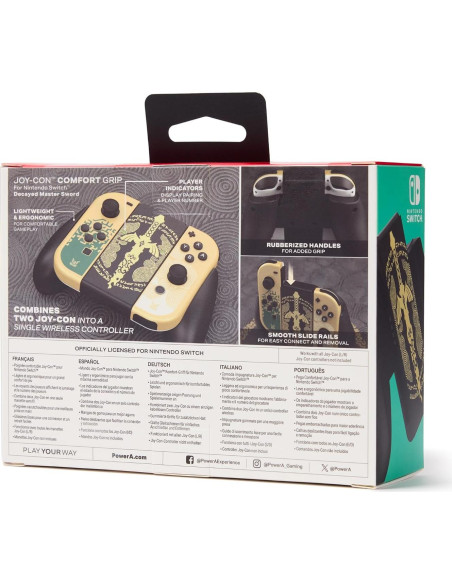 PowerA Joy-Con Comfort Grip Nintendo Switch - Ergonomía y Comodidad