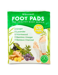 Parches para pies Samsali 120 unidades jengibre y lavanda