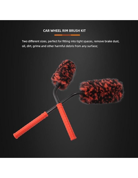 Juego de Cepillos de Limpieza para Ruedas SPTA 2 Piezas