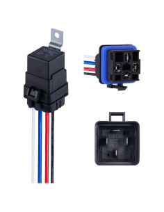 Relé Automotriz 4 Pines Ronybuy 12V 40A IP65 con Arnés