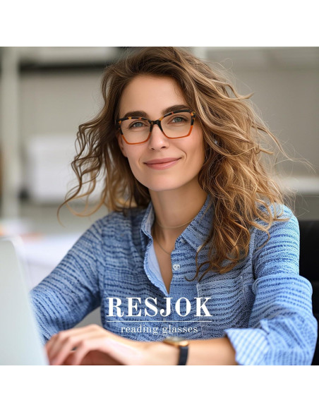 Paquete de 3 Gafas de Lectura Resjok con Bloqueo Luz Azul