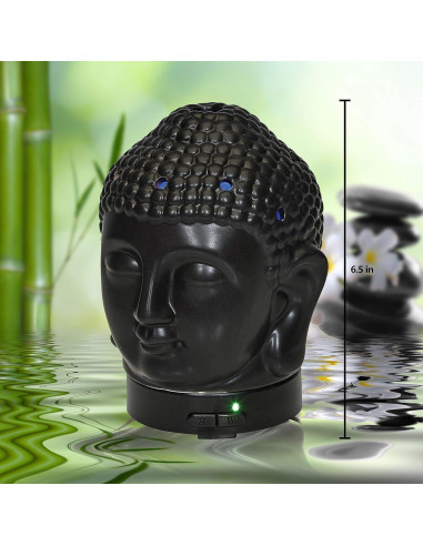 Difusor de Aceite Esencial Aromar Cabeza de Buda 200ml LED