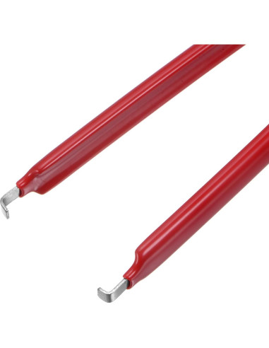 Extractor de Chips IC uxcell Acero Inoxidable Mango Rojo